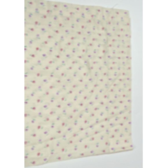 2 Pale Yellow Custom Made Curtains Panels Floral Print Pattern Shabby Chic Pink - Picture 4 of 4